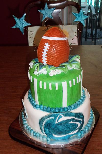 Penn State Football cake - Cake by Sugar My World