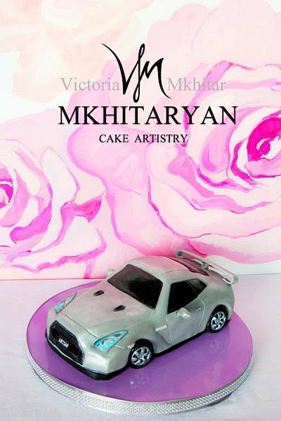 Silver Nissan GT-R Cake - Cake by Art Cakes Prague