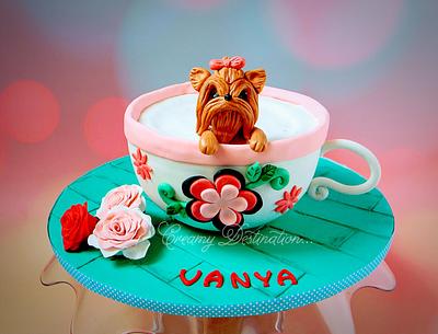" Pup in a Cup " Cake - Cake by Creamy Destination