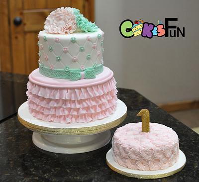 Baby's First Birthday - Cake by Cakes For Fun