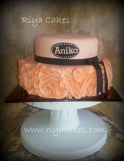 Rose ruffle cake - Cake by Riya