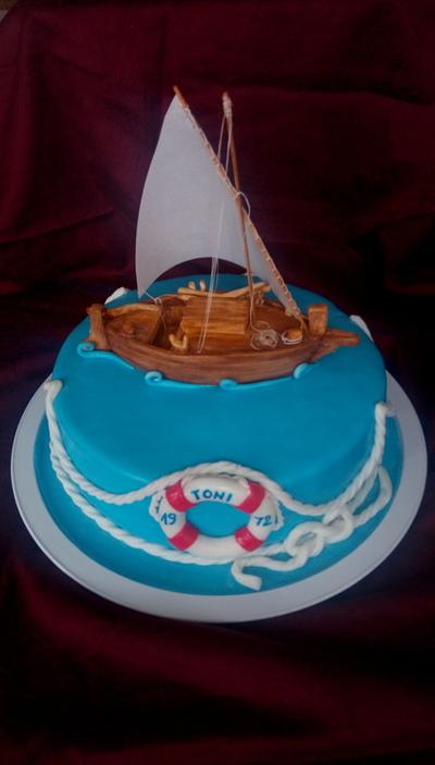 One more with boat - Cake by Mare