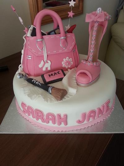 shoe and bag cake  - Cake by jncc25