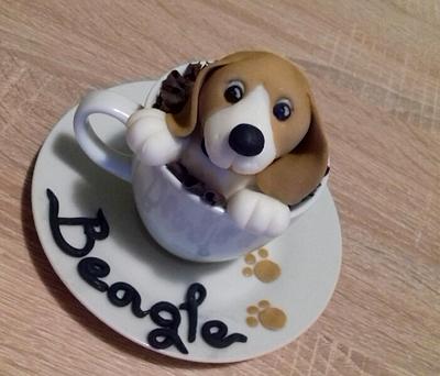 My sweet beagle love - Cake by Ellyys