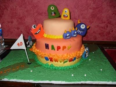 Monster Golf - Cake by Debbie