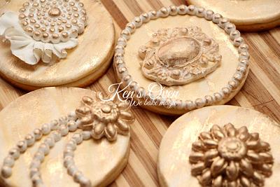 Antique Golden Cookies - Cake by Kendari Gordon