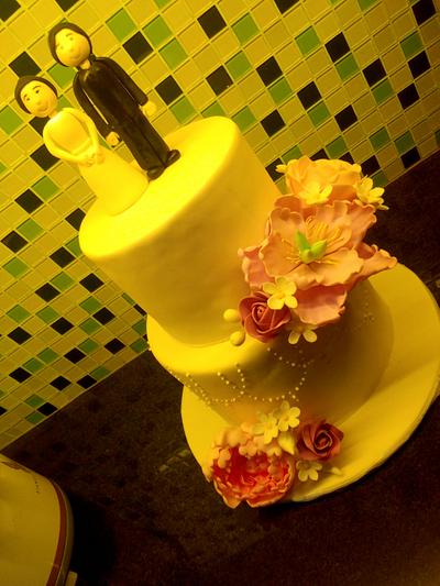 Another simple wedding cake creation  - Cake by Ray Mart Zapanta