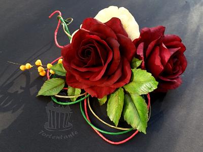 Red roses - Cake by Monika