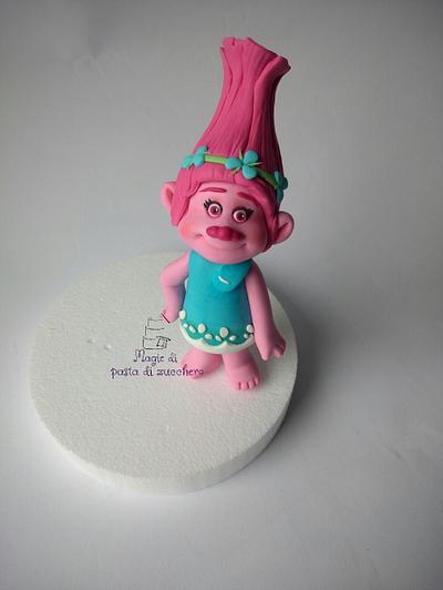 Trolls fondant - Cake by Mariana Frascella