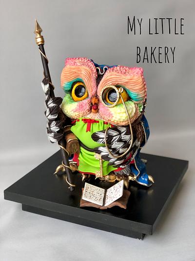 Owl and books cake  - Cake by Sandra Draskovic