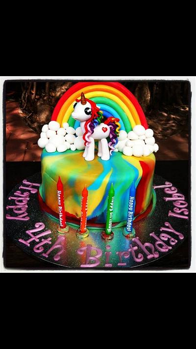 Rainbow Unicorn Cake - Cake by Heyjim04