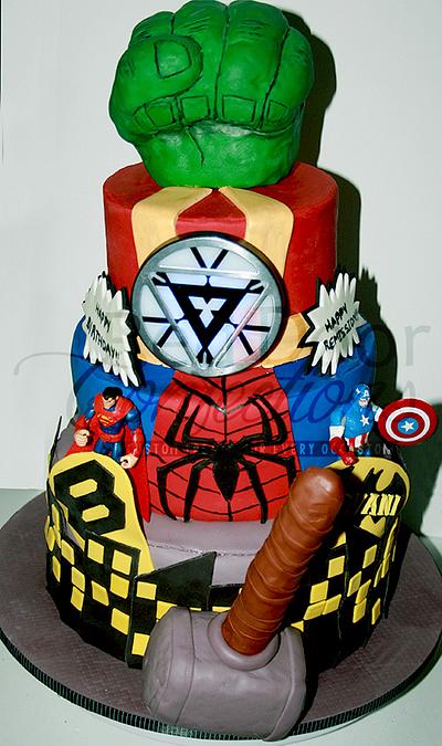 Icing Smiles Super Hero Cake! - Cake by Alicea Norman