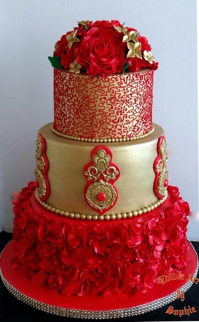 Jewelled red - Cake by sophia haniff