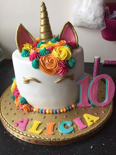 Unicorn cake  - Cake by Donnajanecakes 