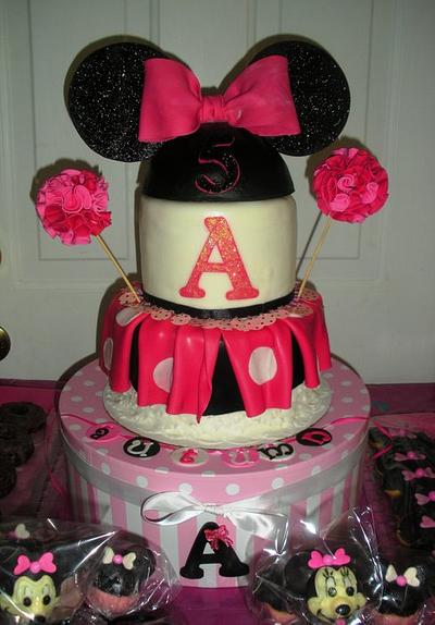 Cheerleader Minnie Mouse birthday - Cake by Jacqulin