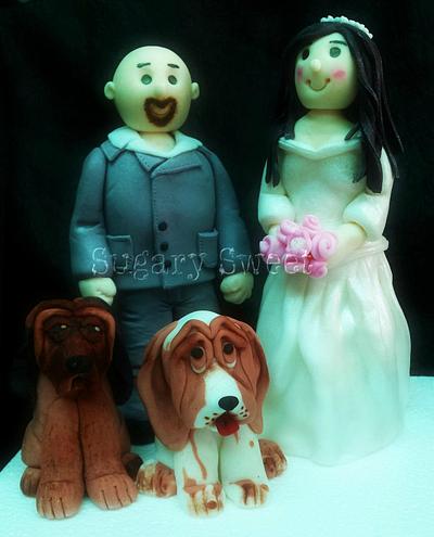 Wedding cake topper - Cake by Sugary Sweet
