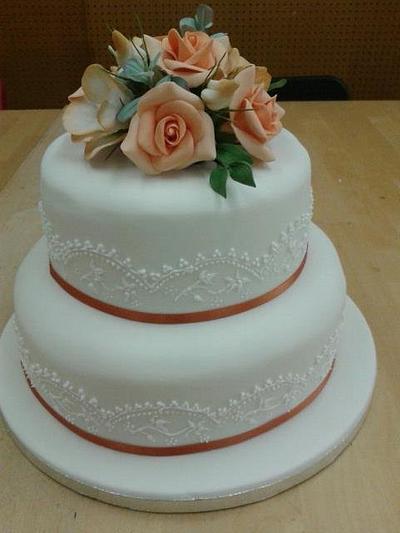 wedding cake - Cake by bakedatberryfield