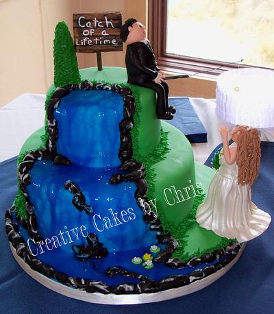 Catch of a Lifetime Grooms Cake - Cake by Creative Cakes by Chris