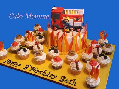Fireman Sam - Cake by cakemomma1979