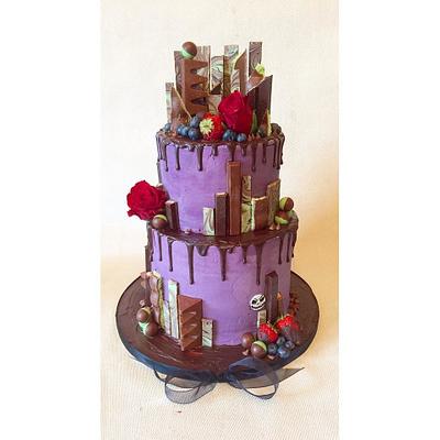 Tim Burton inspired Chocolate Overload Cake - Cake by Beth Evans