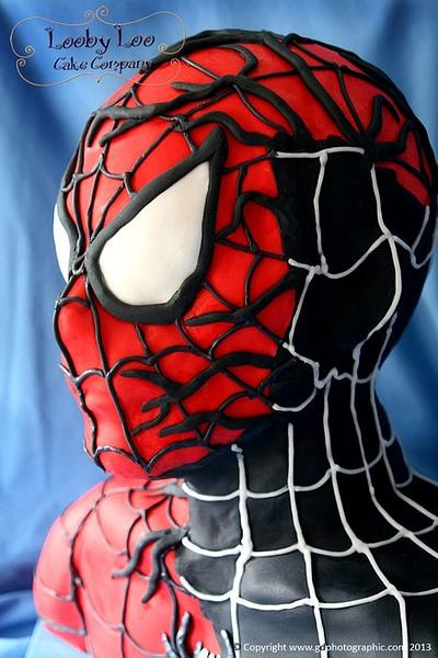 Spider-man life sized - Cake by Lesley Southam
