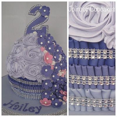 Glitzy cupcake cake - Cake by Jolirose Cake Shop