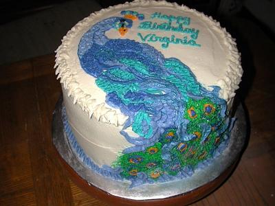 Peacock Birthday Cake - Cake by DesignsbyMaryD