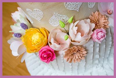 Wedding cake  - Cake by cakebysaska