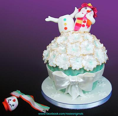 Ooooops! RIP Mr Snowman - Cake by Rosie Cake-Diva