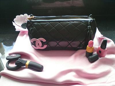 Chanel Make up Bag Cake - Cake by Sue