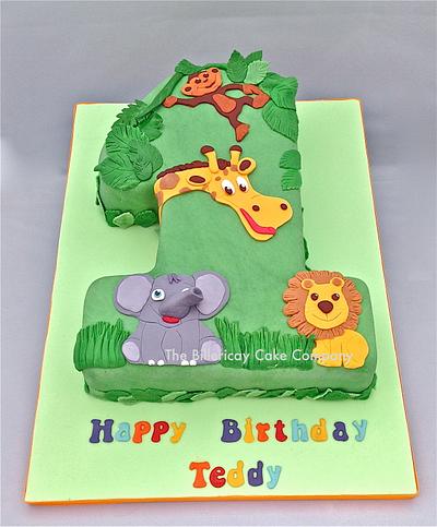 Jungle Number 1 Cake - Cake by The Billericay Cake Company