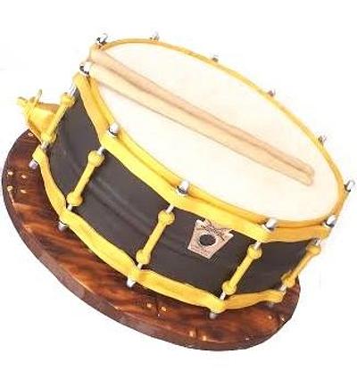 Snare Drum grooms cake - Cake by Cakery Creation Liz Huber