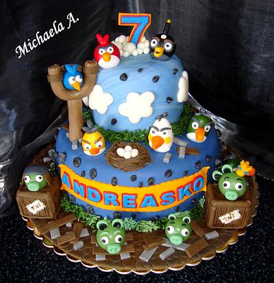 Angry birds - Cake by Mischel cakes