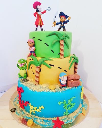 Jake and Neverland's pirates - Cake by Tucsisuti