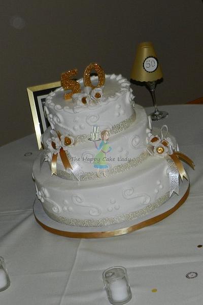 50th Anniversary Cake - Cake by Jaclyn 