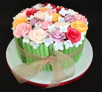 Flowers for Mum - Cake by Lesley Southam
