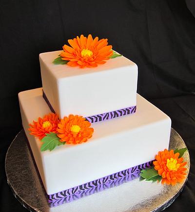 Gerbera Daisy Cake - Cake by Kate