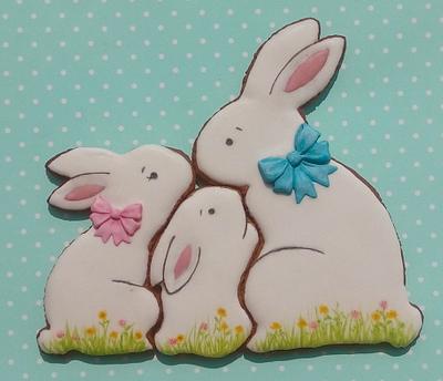 Easter bunny family - Cake by Snezana