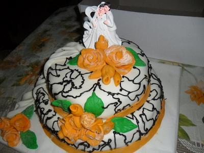 I do wedding cake - Cake by marlyn rivera