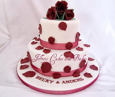 Engagement Cake - Cake by Jeffreys Cakes and Bakes