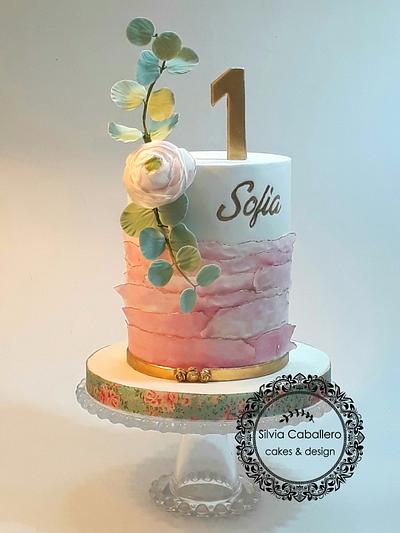 First year birthday cake - Cake by Silvia Caballero