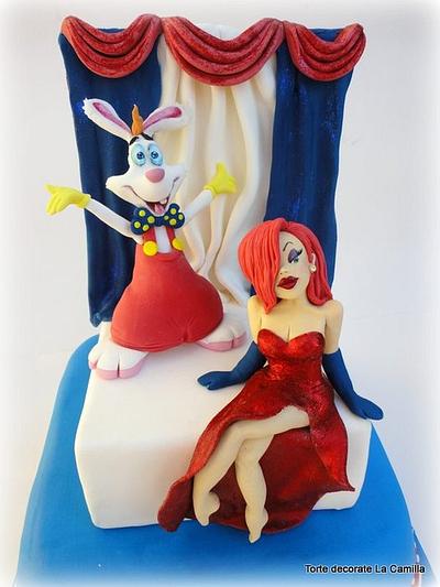 Roger & Jessica Rabbit - Cake by  La Camilla 