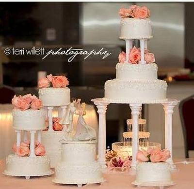 11 Tiered Traditional Wedding Cake - Cake by Christie's Custom Creations(CCC)