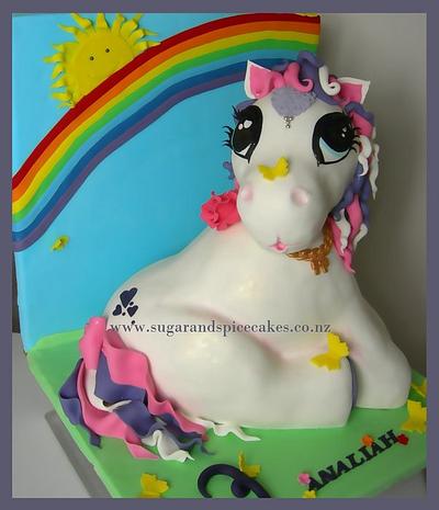 My Little Pony 3D Cake ~ "Sweetie Belle" - Cake by Mel_SugarandSpiceCakes