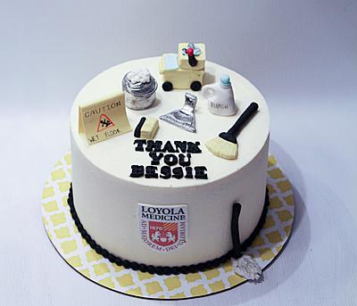 Janitorial retirement cake - Cake by soods