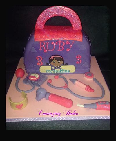 Doc McStuffins Doctors Bag and equipment - Cake by Emmazing Bakes
