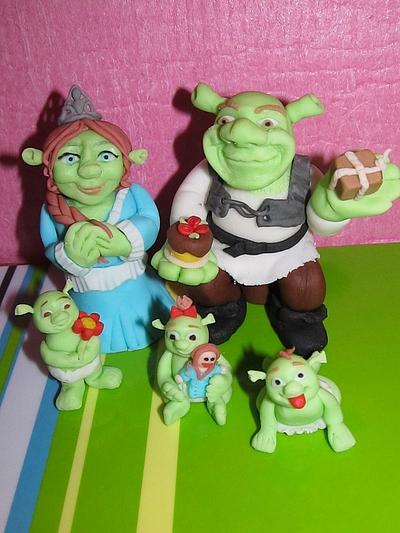 Shrek 1 - Cake by Figurine Dulci Fondant