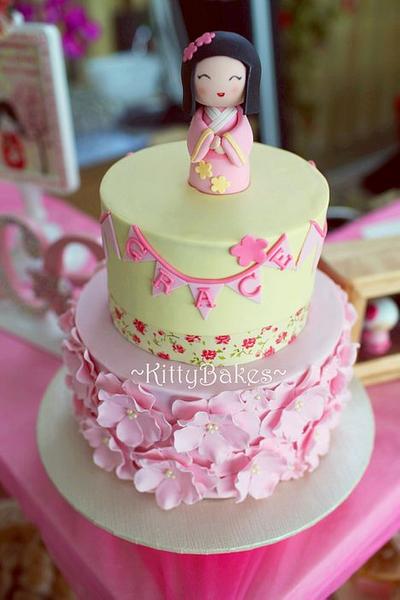 Kokeshi Doll Cake - Cake by Ling KittyBakes
