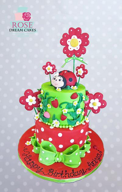 Happy Ladybug Cake - Cake by Rose Dream Cakes