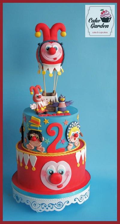 "Jokie and Jet fly around the world in an airballoon" - Cake by Cake Garden 